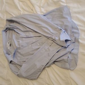 Medium Blue/white long sleeve button down